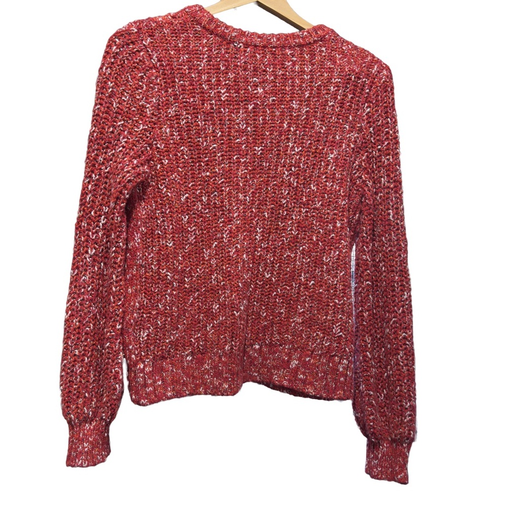 Good Threads Womens Large Red Cable Knit Sweater - Picture 2 of 7